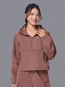 AeroShield Half-Zip Hooded Jacket