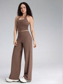 CloudSoft Halter Wide-Leg Set