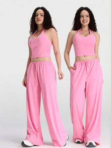 StudioFlow Halter Wide-Leg Set