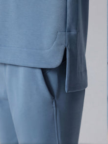 CloudSoft Draped Long-Sleeve Pullover