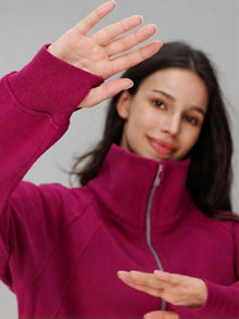 ThermaSoft High-Collar Half-Zip