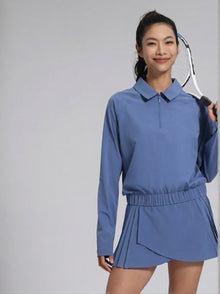SunVeil Collared Zip Performance Top