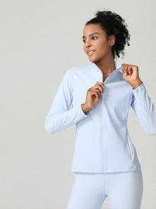 SecondSkin Stand-Collar Zip Jacket