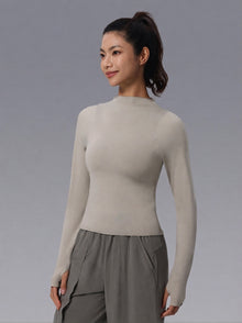 MoveEase High-Neck Long-Sleeve Top