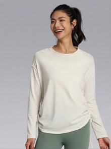 MoveEase Drawstring Long-Sleeve Top