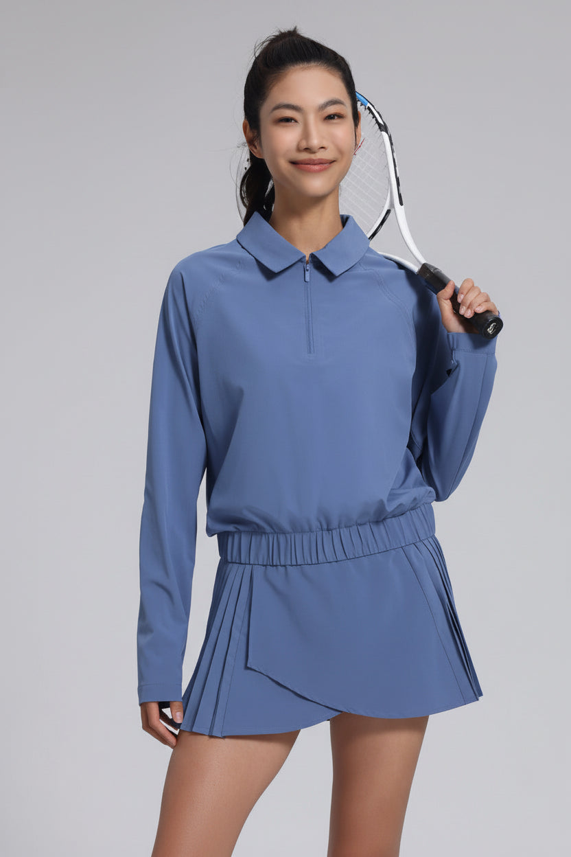 SunVeil Collared Zip Performance Top