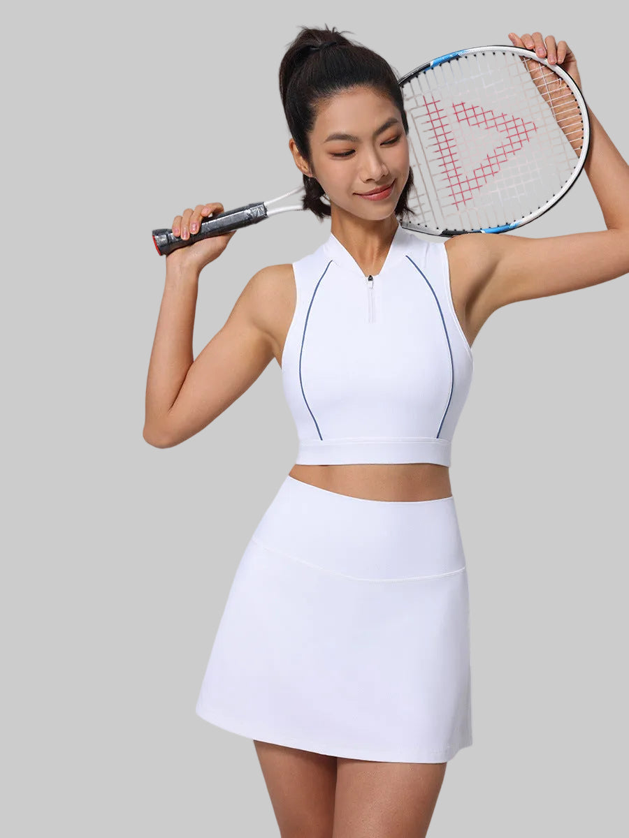 CourtFlex Tennis Vest & Pleated Skirt Separates