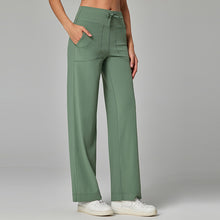 CloudDrape Wide-Leg Active Pants in Eucalyptus Ashwagen