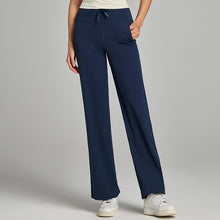 CloudDrape Wide-Leg Active Pants in Navy Blue