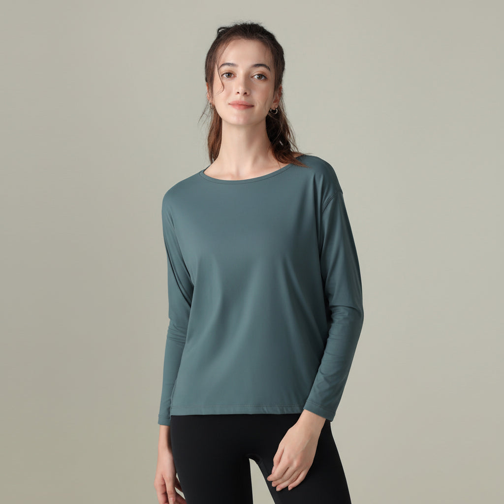 SecondSkin Relaxed Long-Sleeve Top