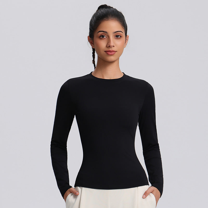 SecondSkin Long-Sleeve Training Top in Black