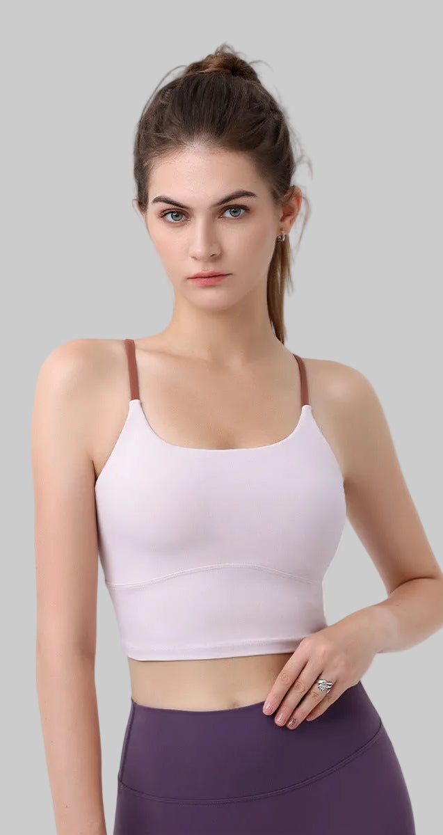 AuraContrast Strappy Sports Bra