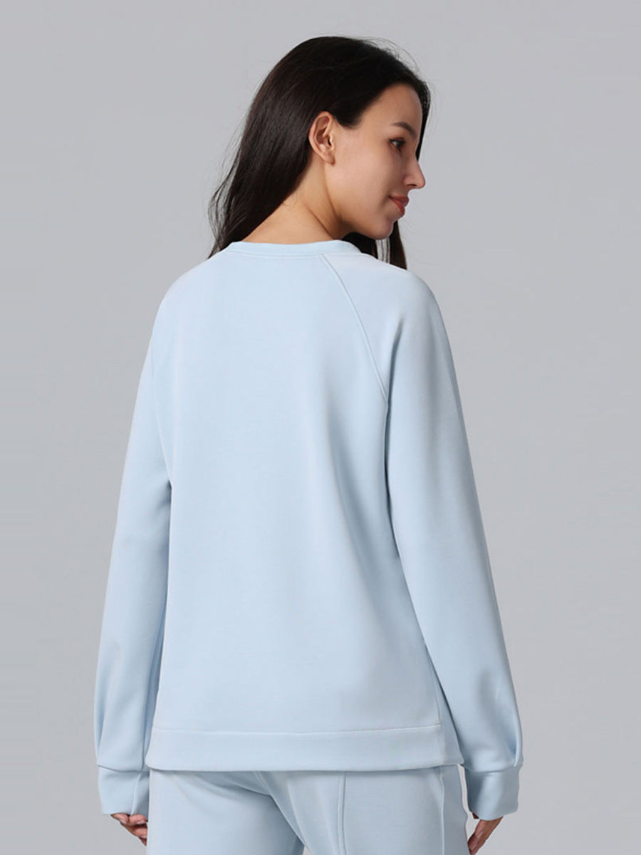 CloudSoft Draped Long-Sleeve Pullover