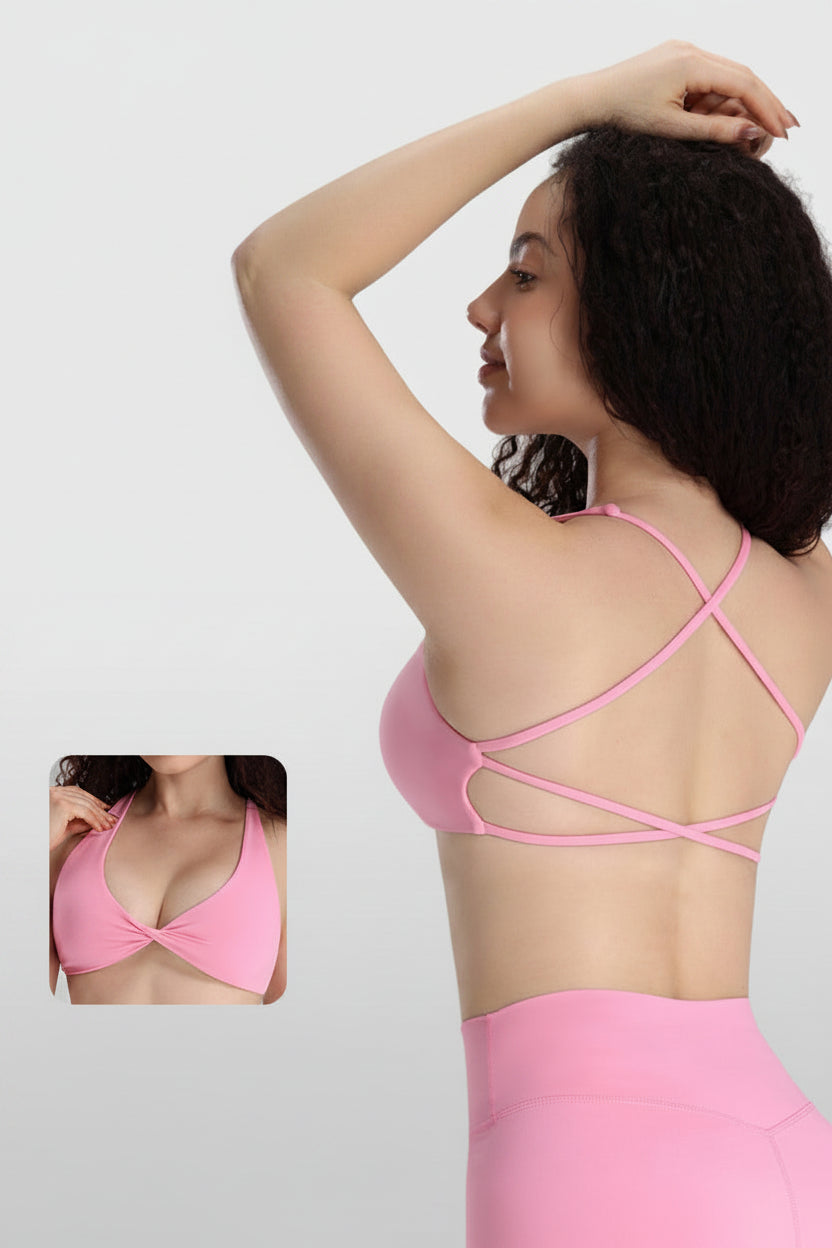 AuraCross Deep-V Sports Bra