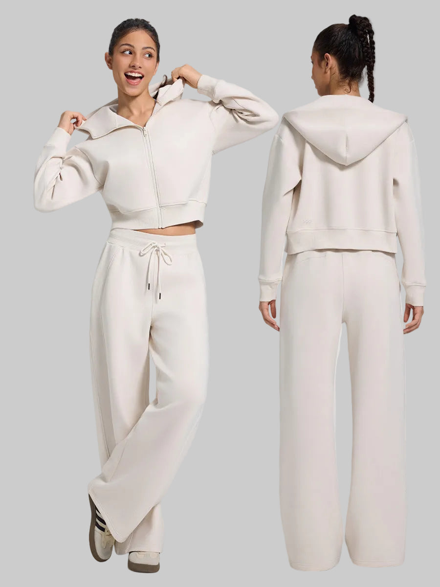 ThermaFlow Fleece Hoodie & Wide-Leg Separates