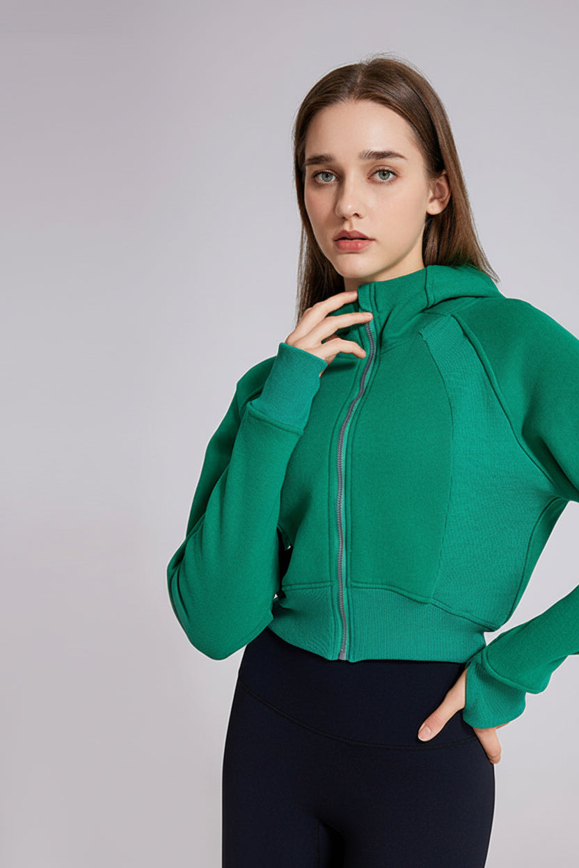 ThermaSoft Slim Fleece Zip Hoodie