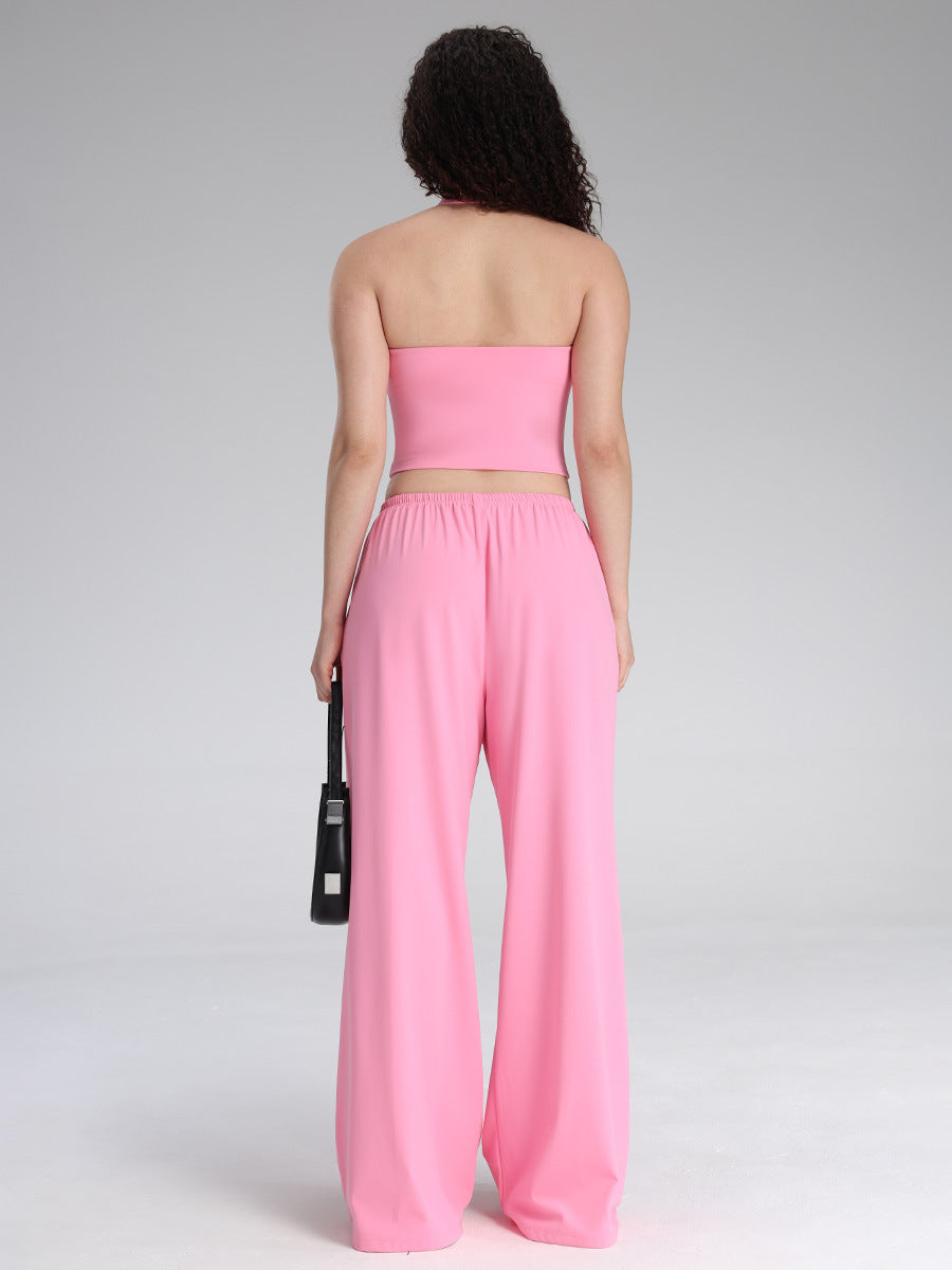 StudioFlow Halter Wide-Leg Separates